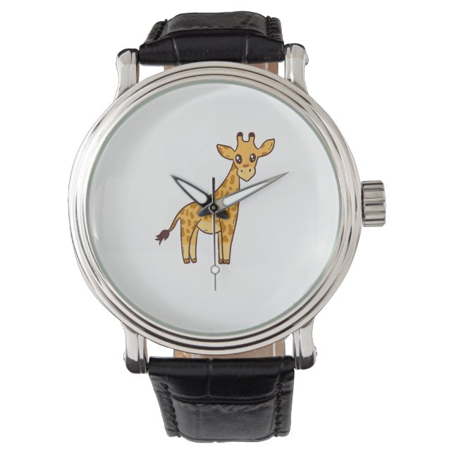 Cartoon Giraffe I Kids I Toddler Giraffe  Watch (Front)