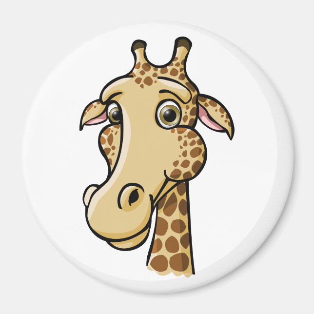 Cartoon Giraffe Magnet (Front)