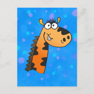 Cartoon Giraffe Postcard