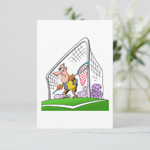 Cartoon Goalkeeper Invitations