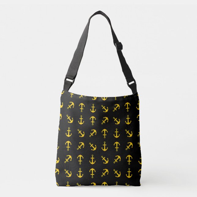 Cartoon Golden Boat Anchor Set Crossbody Bag (Front)