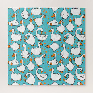 Cartoon Goose Funny Vintage Illustration Jigsaw Puzzle
