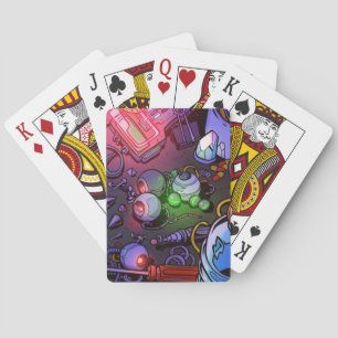 Cartoon graffiti  playing cards