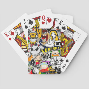  cartoon graffiti  playing cards