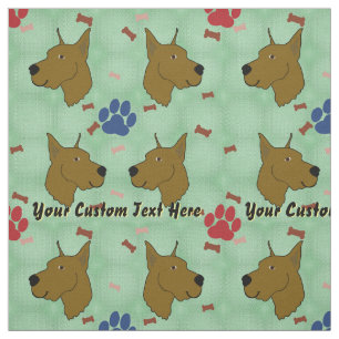Cartoon Great Dane - Personalised Fabric