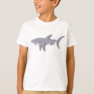 Cartoon Great White Shark T-Shirt