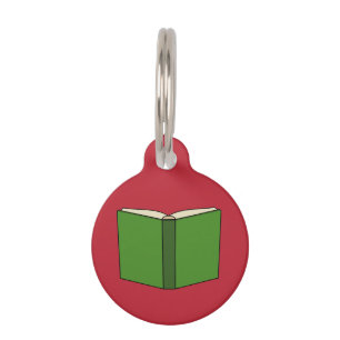 Cartoon Green Book   Add Name Pet Tag