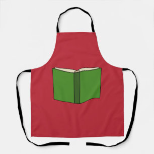 Cartoon Green Book Apron