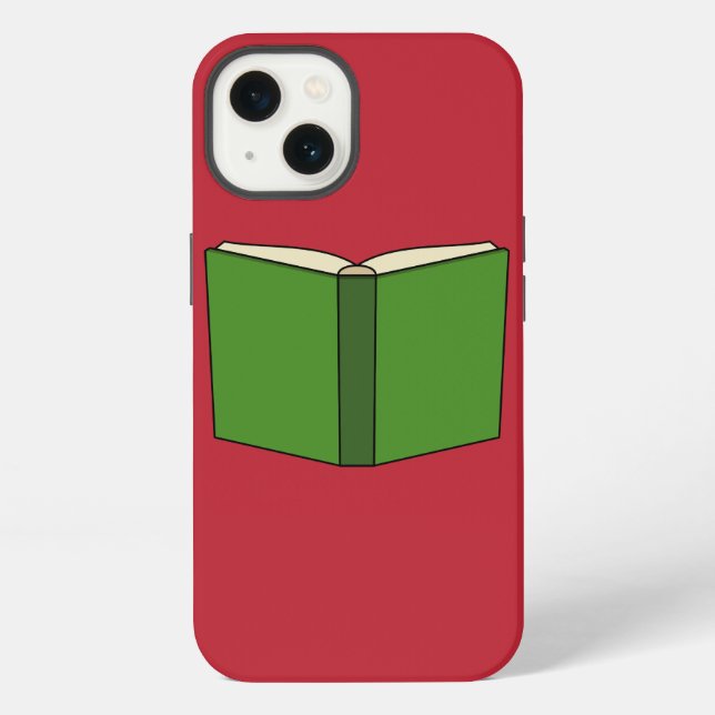 Cartoon Green Book iPhone Case (Back)