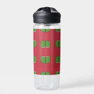 Cartoon Green Book Water Bottle