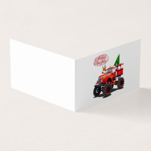 Cartoon greeting Christmas card