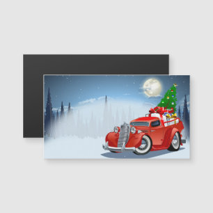 Cartoon greeting Christmas card