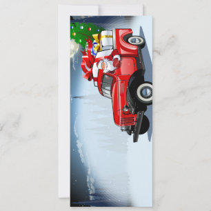 Cartoon greeting Christmas card