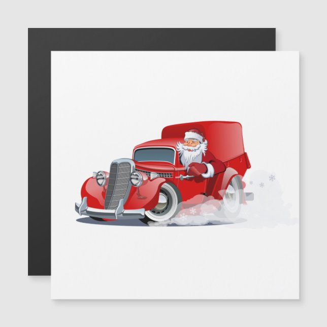 Cartoon greeting Christmas card (Front/Back)