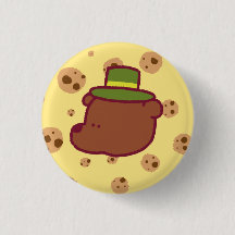 Cartoon Grizzly Button