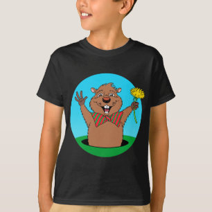 Cartoon Groundhog T-Shirt