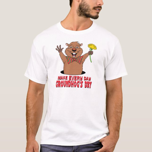 Cartoon Groundhog T-Shirt (Front)