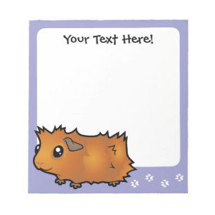 Cartoon Guinea Pig (scruffy) Notepad