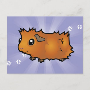 Cartoon Guinea Pig (scruffy) Postcard
