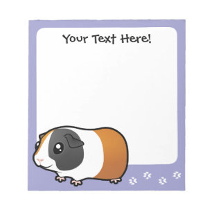 Cartoon Guinea Pig (smooth hair) Notepad