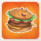 cartoon hamburger coaster