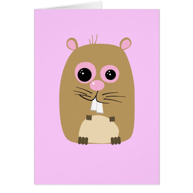 Cartoon Hamster Card (Front)