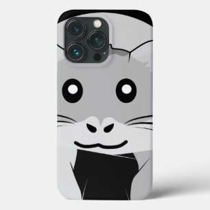 Cartoon Hamster Scarfed Joy iPhone 13 Pro Case