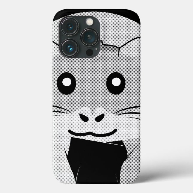 Cartoon Hamster Scarfed Joy Case-Mate iPhone Case (Back)