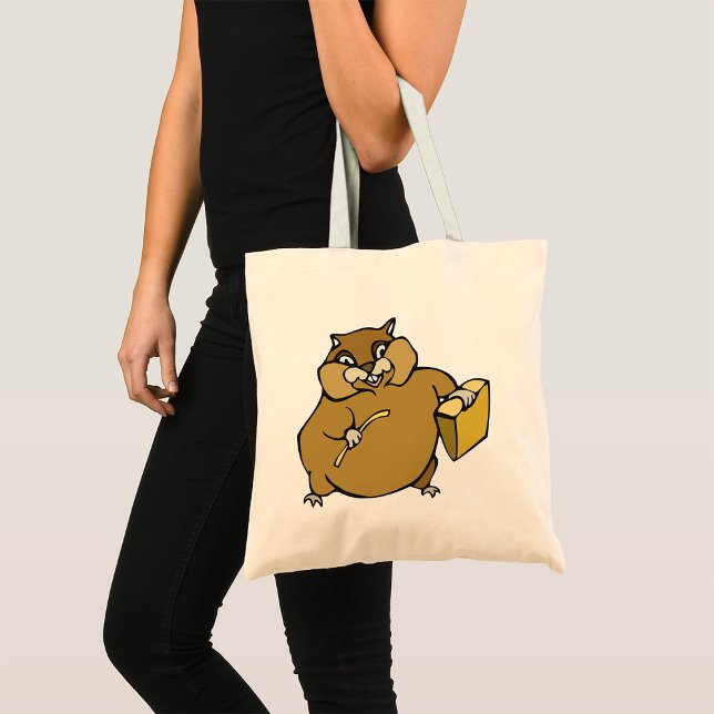 Cartoon Hamster Tote Bag (Creator Uploaded)