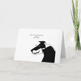 Cartoon Harry and the Fly Greeting Card