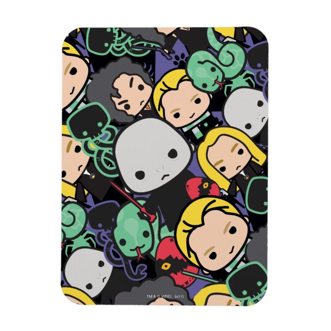 Cartoon Harry Potter Death Eaters Toss Pattern Magnet (Vertical)