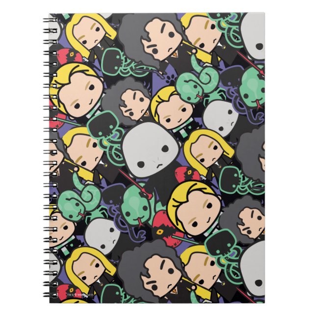 Cartoon Harry Potter Death Eaters Toss Pattern Notebook (Front)