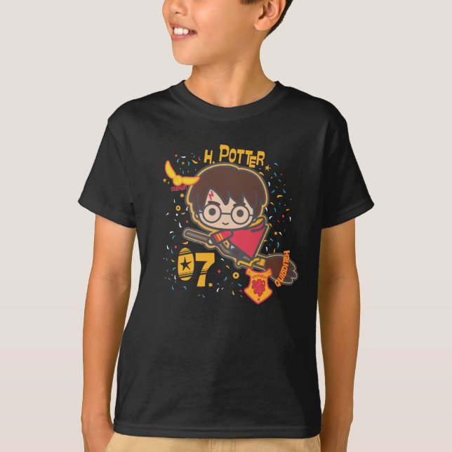 Cartoon Harry Potter Quidditch Seeker T-Shirt (Front)