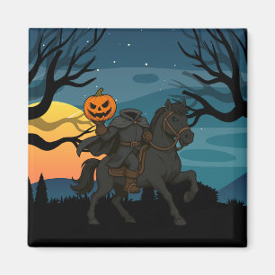 cartoon Headless Horseman Halloween/Autumn Magnet