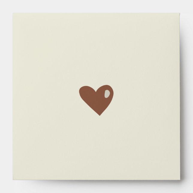 Cartoon Hearts Save the Date envelope (Front)