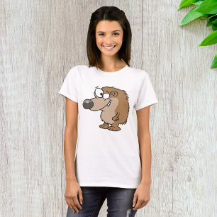 Cartoon Hedgehog Brown Animal T-Shirt