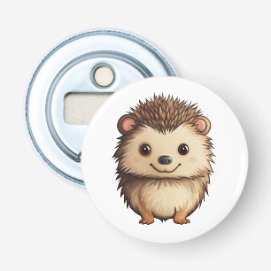 Cartoon hedgehog illustration bottle opener