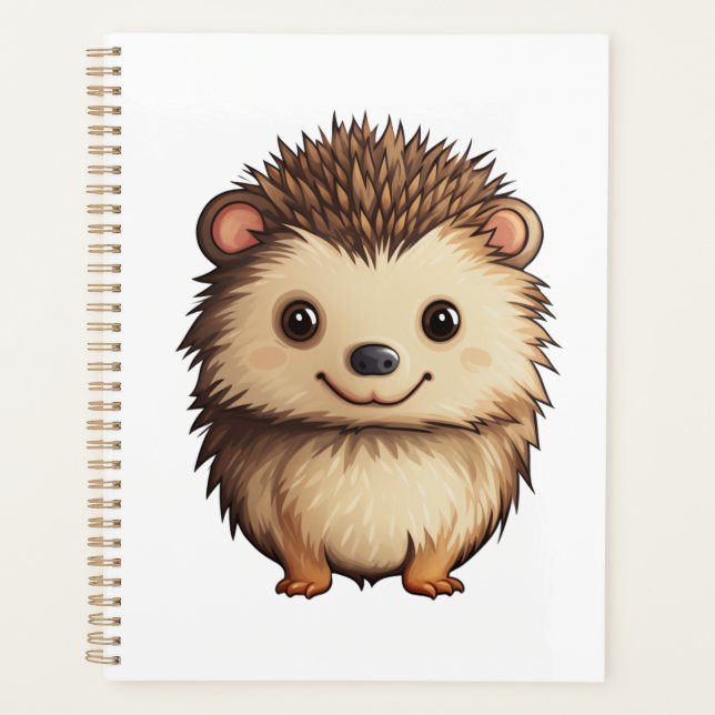 Cartoon hedgehog illustration planner (Front)