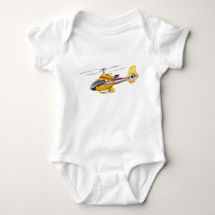 Cartoon Helicopter Baby Bodysuit