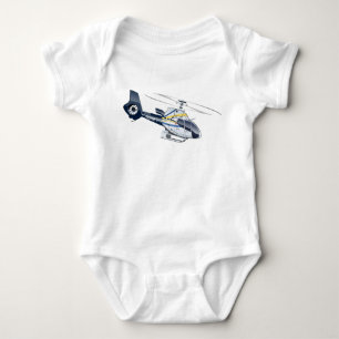 Cartoon Helicopter Baby Bodysuit