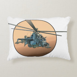 Cartoon helicopter decorative cushion