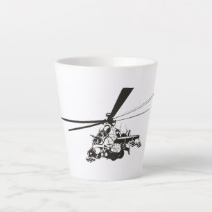 Cartoon Helicopter "Hind" Latte Mug