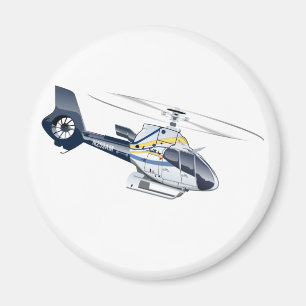 Cartoon Helicopter Magnet