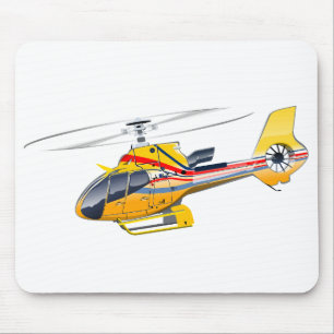 Cartoon Helicopter Mouse Pad