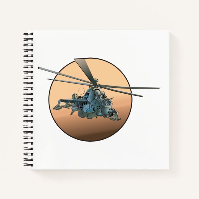 Cartoon helicopter notebook (Front)