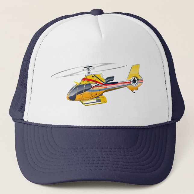 Cartoon Helicopter Trucker Hat (Front)