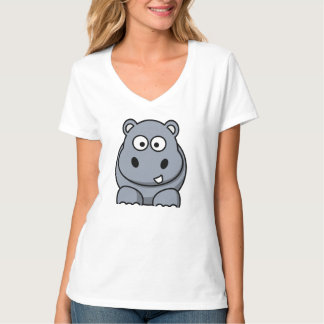 Cartoon Hippo T-Shirt