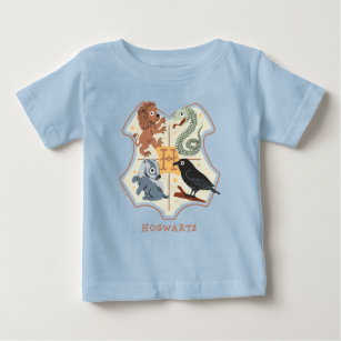 Cartoon Hogwarts Crest Baby T-Shirt