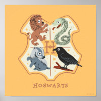 Cartoon Hogwarts Crest
