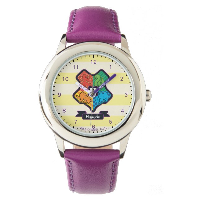 Cartoon Hogwarts Crest Watch (Front)